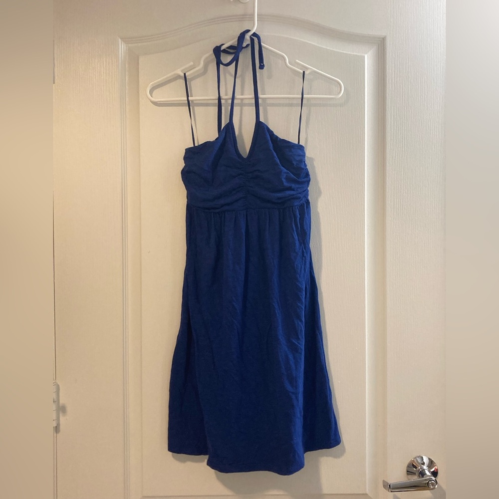 Express Blue Halter Sundress